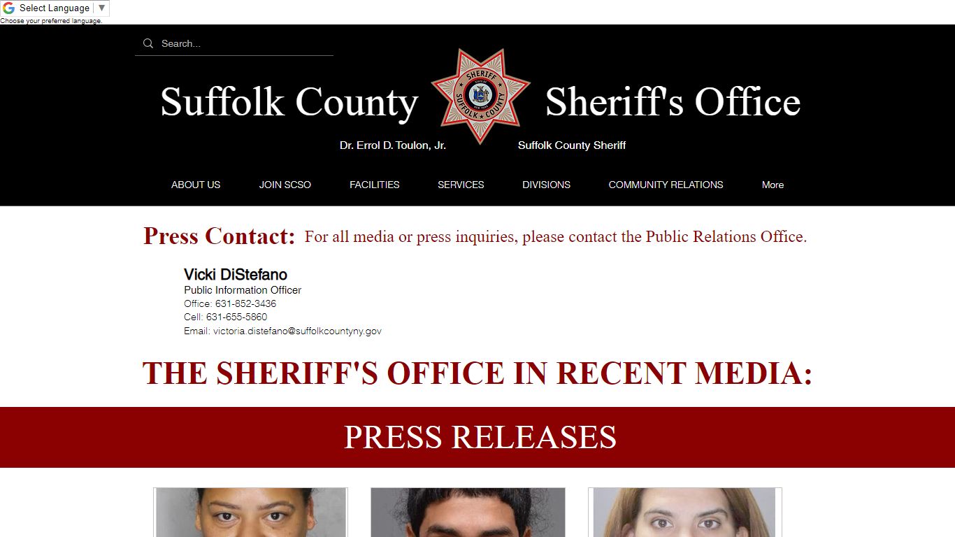 Arrests - Suffolk County Sheriffs Office