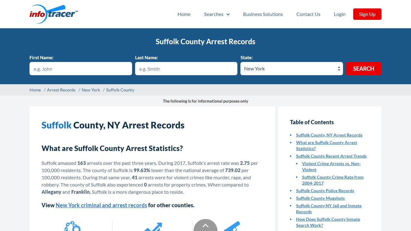 Suffolk County, NY Arrests, Mugshots & Jail Records - InfoTracer